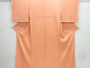 未使用品　葉模様織出し色無地着物